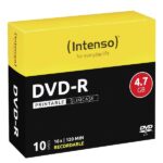 DVD+R Intenso 4.7GB 16X 10 Pezzi Slim Case