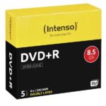 DVD+R Intenso 8.5GB 8X – Confezione da 5 Jewel Case