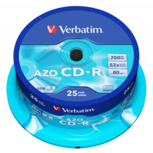 CD-R Verbatim 43352 700MB 25 Pezzi Confezione Campana