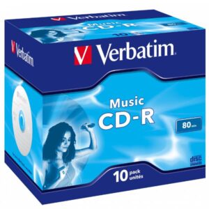 CD-R Verbatim 43365 700MB 10 Pezzi Jewel Case