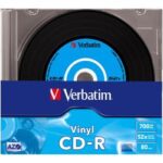 CD-R Verbatim Vinyl 700MB 10 Pezzi Slim Case
