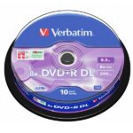 DVD+R Verbatim 43666 8.5GB Dual Layer Confezione da 10