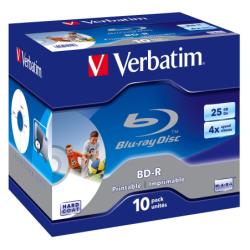 Supporti Registrazione Blu-ray Verbatim BD-R 25GB 10 Pezzi