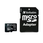 Memory Card Micro SD Verbatim 16GB Classe 10 45MB/s