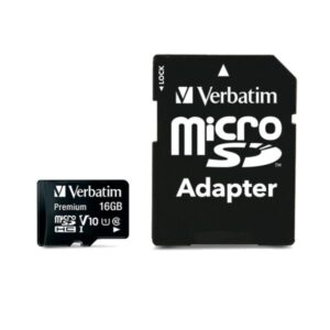 Memory Card Micro SD Verbatim 16GB Classe 10 45MB/s