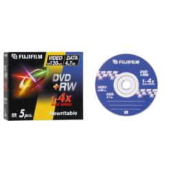 DVD+RW Fujifilm 4.7GB 5 Pezzi Jewel Case