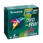 DVD-RW Fujifilm 4.7GB 5 Pezzi Jewel Case