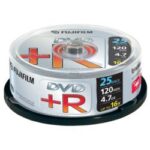 DVD+R Fujifilm 4.7GB 25 Pezzi Confezione Campana