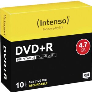DVD+R Intenso 4.7GB 16X Printable 10 Pezzi