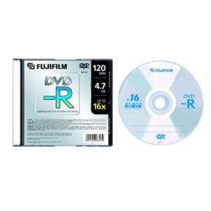 DVD Fujifilm DVD-R 4.7GB 10 Pezzi Slim Case