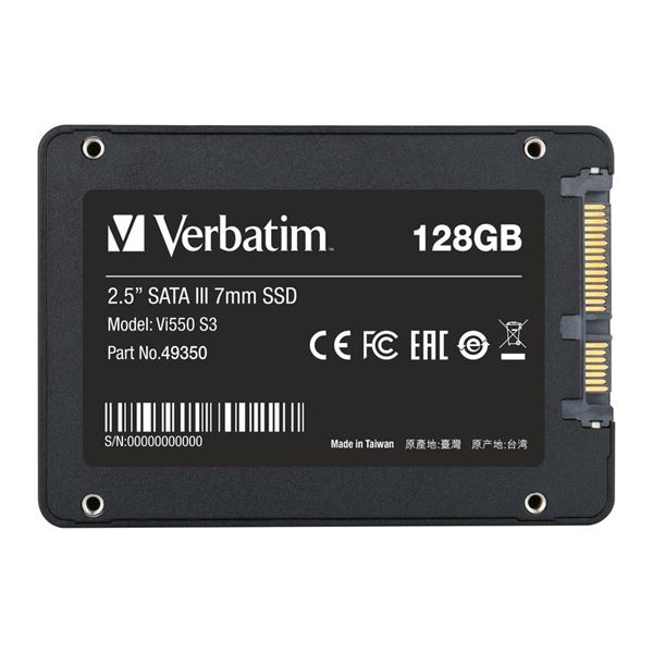 SSD Interno Verbatim Vi550 128GB SATA III 2.5"