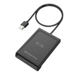 Lettore Smart Card Conceptronic USB Dual Smart ID Card Reader Nero
