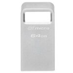 Chiavetta USB Kingston DataTraveler Micro 64GB 200MB/s USB 3.2 Argento