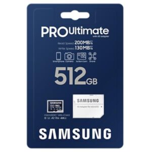 Memory Card Micro SD Samsung MB-MY512SA 512GB Classe 3 200MB/s