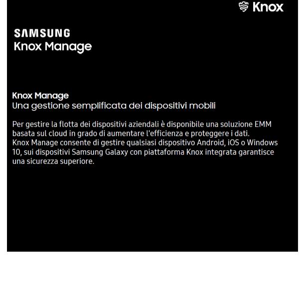 Licenza Software Samsung Knox Configure Setup Edition 1Y
