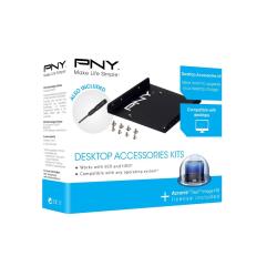Box Vuoti per Hard Disk PNY P-72002535-M-KIT 2.5" Metallo Nero