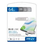 Chiavetta USB PNY Duo Link 64GB USB 3.2 Type-C + Type-A