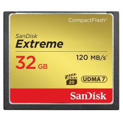 Memory Card Compact Flash Sandisk Extreme 32GB 120MB/s