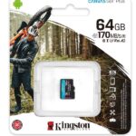 Memory Card Micro SD Kingston SDCG3 64GB Classe 10 170MB/s