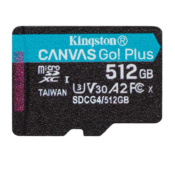 Memory Card Micro SD Kingston Canvas Go! Plus 512GB 200MB/s