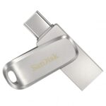 Chiavetta USB Sandisk Ultra Dual Drive Luxe 64GB USB-C 3.2 Argento