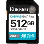 Memory Card SD Kingston Canvas Go! Plus 512GB Classe 10 200MB/s