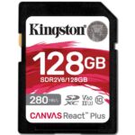 Memory Card SD Kingston Canvas React Plus V60 128GB 280MB/s
