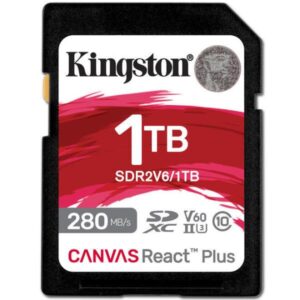 Memory Card SD Kingston Canvas React Plus V60 1TB 280MB/s