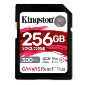 Memory Card Micro SD Kingston Canvas React Plus 256GB UHS-II V90 300MB/s