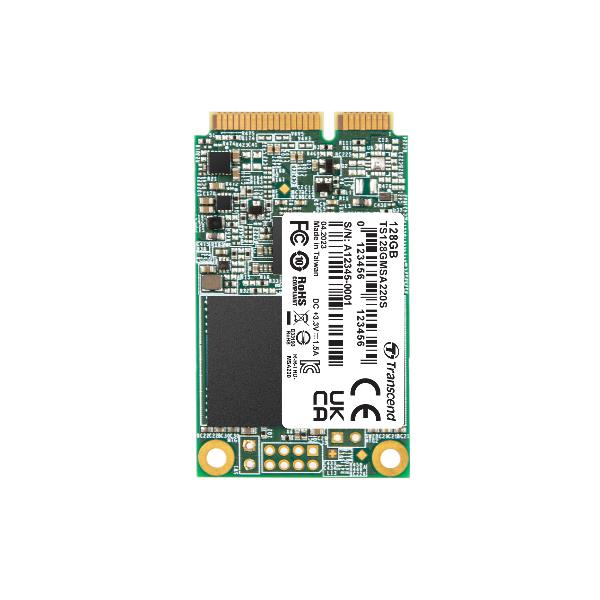 SSD Interno Transcend TS128GMSA220S mSATA 128GB SATA3 3D TLC