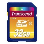 Memory Card SD Transcend 32GB Classe 10 20MB/s
