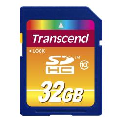 Memory Card SD Transcend 32GB Classe 10 20MB/s