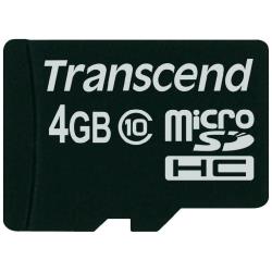 Memory Card Micro SD Transcend 4GB Classe 10
