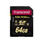 Memory Card SD Transcend 64GB Classe 10 285MB/s Lettura