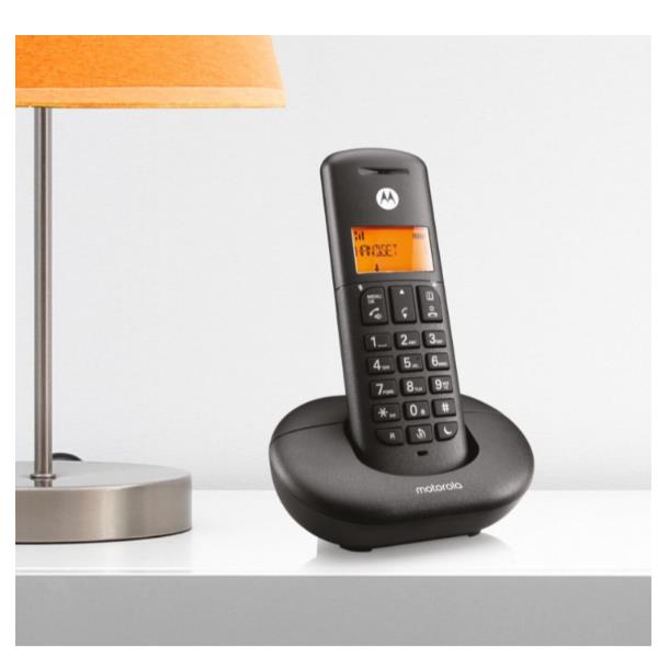 Telefono Cordless Motorola E201 Nero Vivavoce DECT - immagine 3