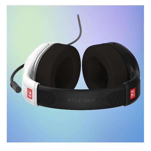 Cuffie Gaming Turtle Beach Airlite Fit NSW2 Nero Bianco con Microfono e Noise Canceling - immagine 2