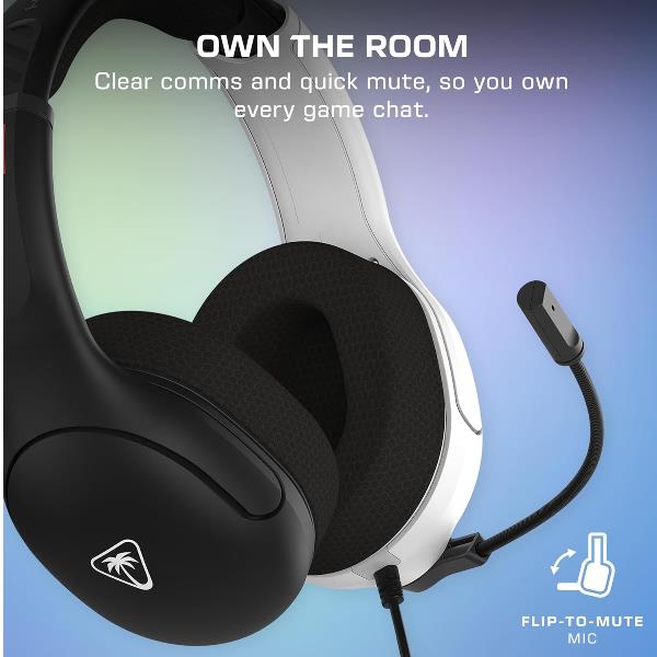Cuffie Gaming Turtle Beach Airlite Fit NSW2 Nero Bianco con Microfono e Noise Canceling - immagine 4