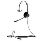 Cuffia Professionale Jabra BIZ 2300 Mono USB con Microfono e Noise Canceling