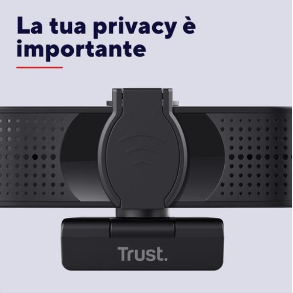 Webcam Trust Teza 4K Ultra HD USB Nero con Filtro Privacy - immagine 5