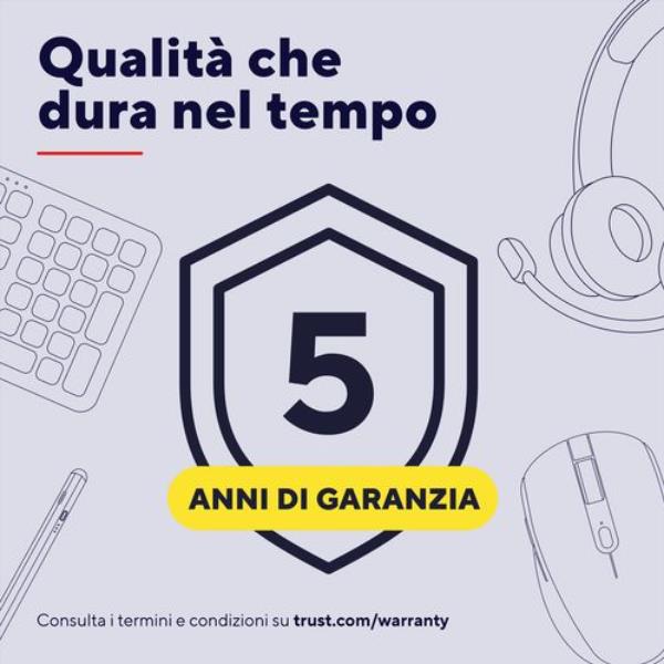 Webcam Trust Teza 4K Ultra HD USB Nero con Filtro Privacy - immagine 7