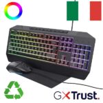 Tastiera Gaming Trust GXT 791 Set 3-in-1 Italiano con Mouse e Mousepad