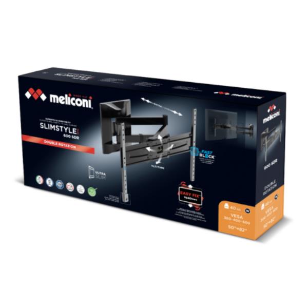 Staffa TV Meliconi Slimstyle Plus 600 SDR per Schermi fino a 86 40kg - SKU: 480995 - Immagine 6