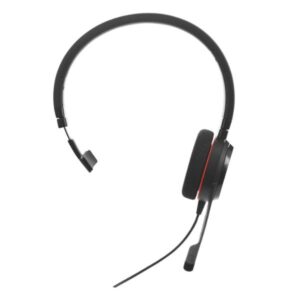 Cuffia Professionale Jabra Evolve 20 Mono MS USB-C con Microfono e Noise Canceling