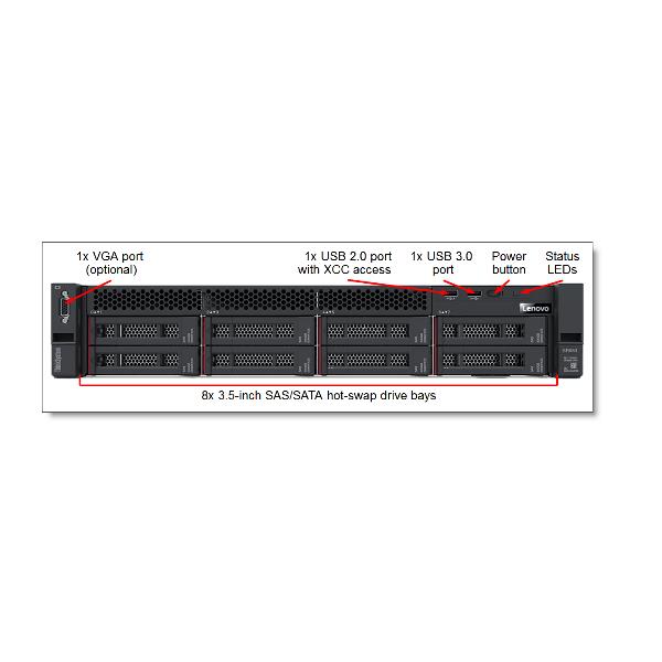 Server Rack Lenovo ThinkSystem SR650 Xeon 4215R 3.5" 32GB - immagine 2