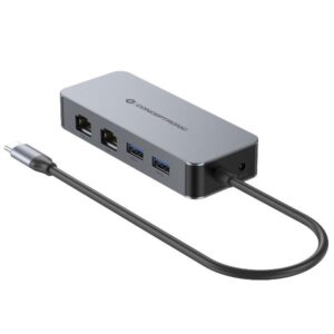 Adattatore USB-C a LAN Gigabit Dual Port Conceptronic