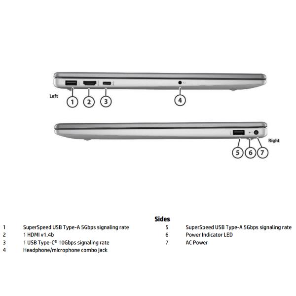 Notebook HP 250 G10 15.6" Intel Core 5 120U 8GB 512GB - immagine 2