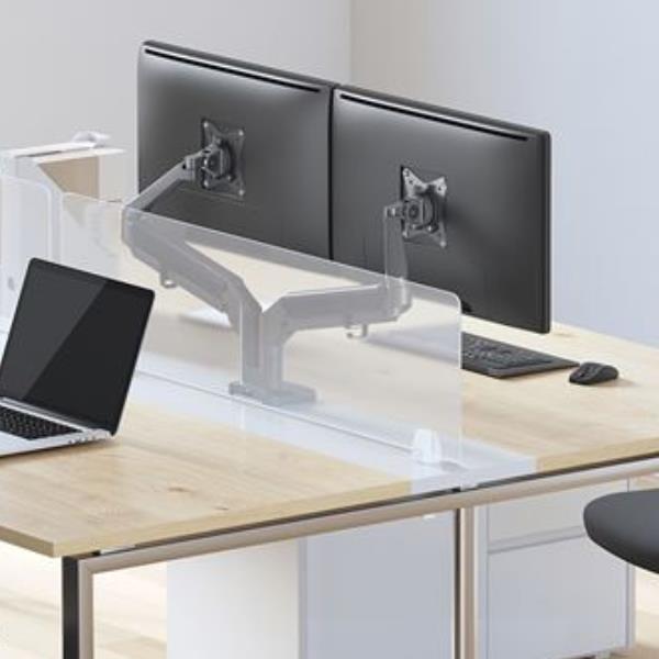 Staffa Monitor Neomounts DS70-810BL2 per 2 Schermi fino a 32" su Scrivania - immagine 5