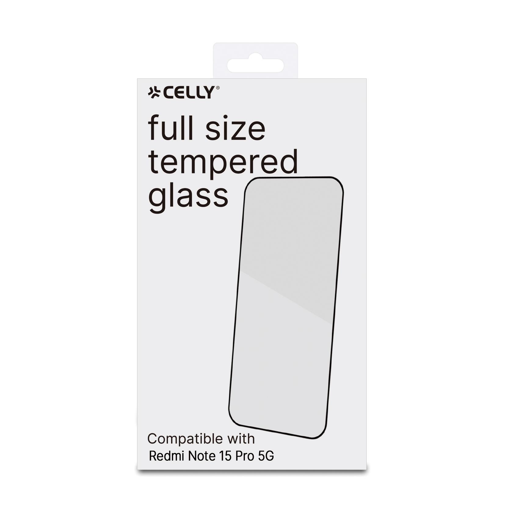 Proteggi Schermo Celly Full Glass per Xiaomi Redmi Note 15 Pro 5G / Poco M8 5G - immagine 3