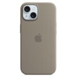 Cover iPhone 15 Plus Apple MagSafe Silicone Grigio Creta