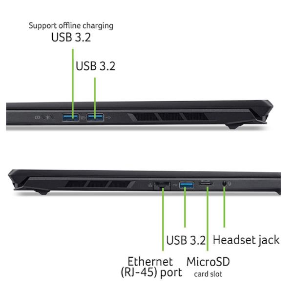 Notebook Gaming Acer Nitro V 16" Ryzen AI 7 RTX 5060 16GB 1TB SSD - immagine 5